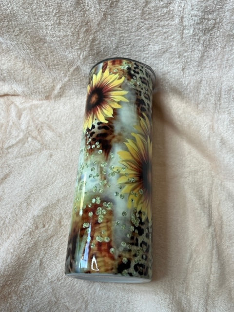 Sunflowers with Cheetah Print